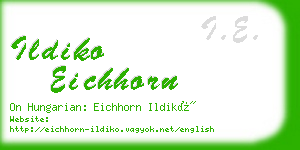 ildiko eichhorn business card